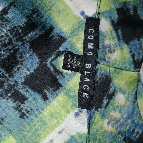 Como Multi Colored Blouse size 1X - Picture 2 of 9